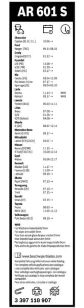 Wiper blade set BOSCH 2psc 3397118907 - image 5