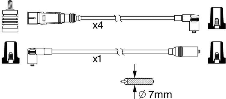 Ignition Cable Kit 0986356342 - image 10