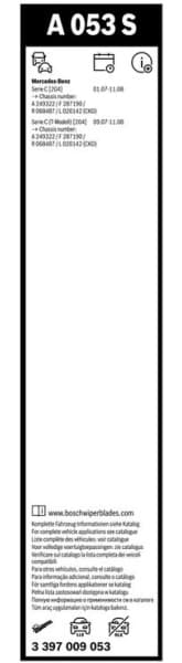 Wiper blade set BOSCH 2psc 3397009053 - image 5
