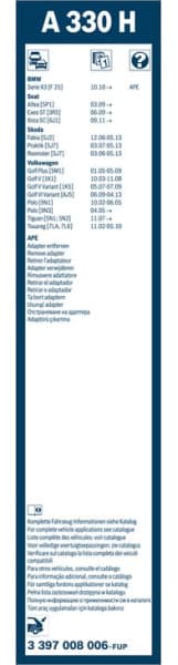 Wiper blade BOSCH, 1psc 3397008006 - image 8