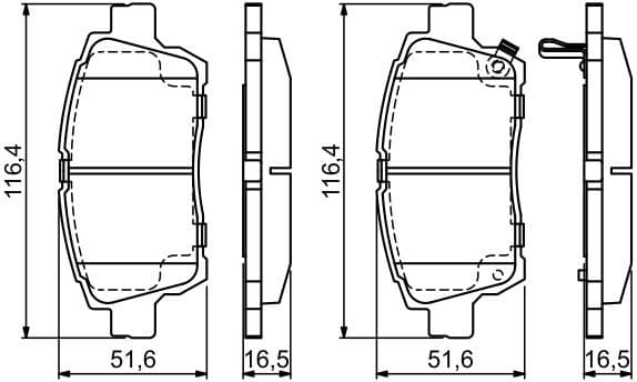 Brake Pad Set, disc brake 0986424803 - image 9