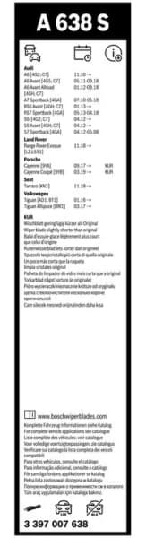 Wiper blade set BOSCH 2psc 3397007638 - image 5