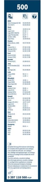 Wiper blade set BOSCH 2psc 3397118560 - image 2