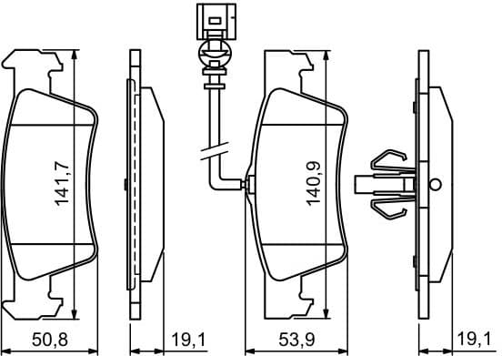 Brake Pad Set, disc brake 0986494309 - image 3