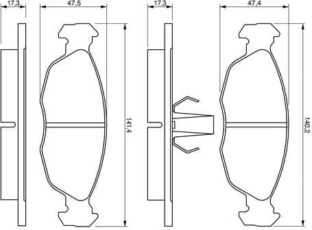 Brake Pad Set, disc brake 0986424410 - image 12