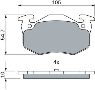 Brake Pad Set, disc brake 0986460970 - image 12
