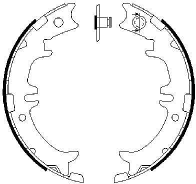 Brake Shoe Set, parking brake 0986487615 - image 6
