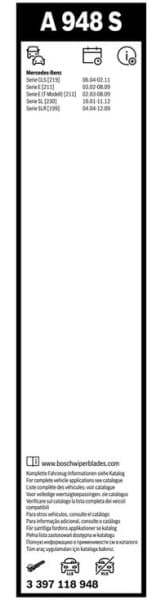 Wiper blade set BOSCH 2psc 3397118948 - image 5