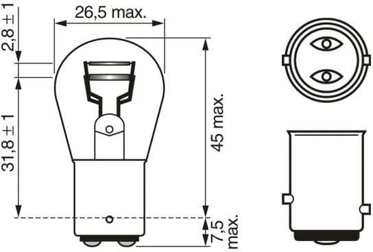 Bulb, direction indicator Longlife Daytime BL 1 987 301 055 - image 12