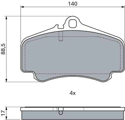 Brake Pad Set, disc brake 0986494710 - image 8