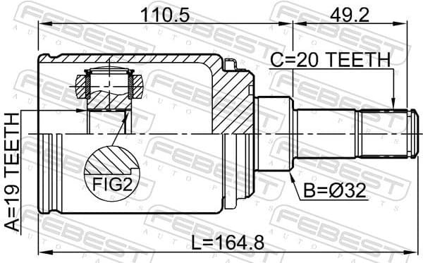 Joint Kit, drive shaft 0311-RWR - image 2