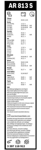 Wiper blade set BOSCH 2psc 3397118912 - image 5