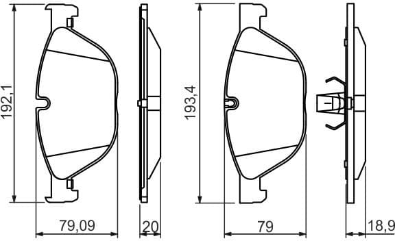 Brake pads front 0986494429 - image 5