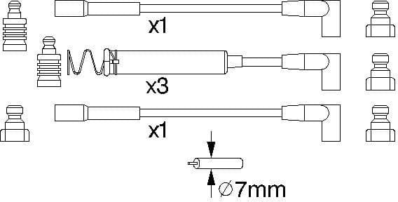 Ignition Cable Kit 0986356723 - image 10