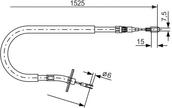 Cable Pull, parking brake 1 987 477 858 - image 2