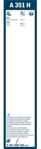 Wiper blade BOSCH, 1psc 3397008192 - image 12