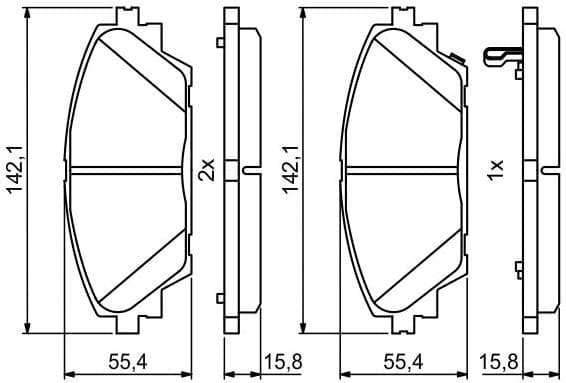 Brake Pad Set, disc brake 0986494804 - image 14