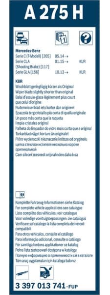 Wiper Blade Rear Aerotwin 3 397 013 741 - image 12