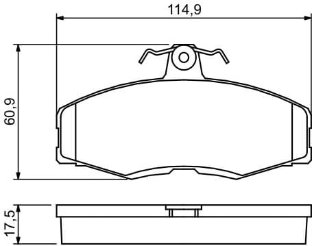 Brake Pad Set, disc brake 0986468613 - image 6