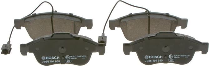 Brake Pad Set, disc brake 0986494680 - image 2