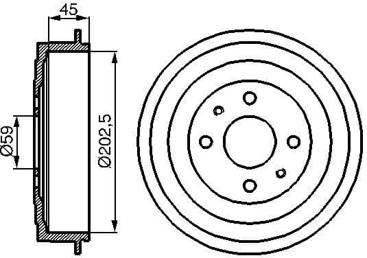 Brake Drum 0986477109 - image 2