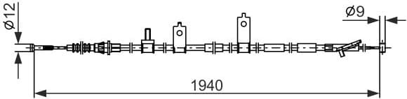 Cable Pull, parking brake 1 987 482 853 - image 2