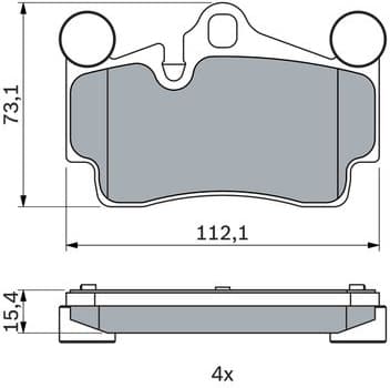 Brake Pad Set, disc brake 0986424741 - image 12