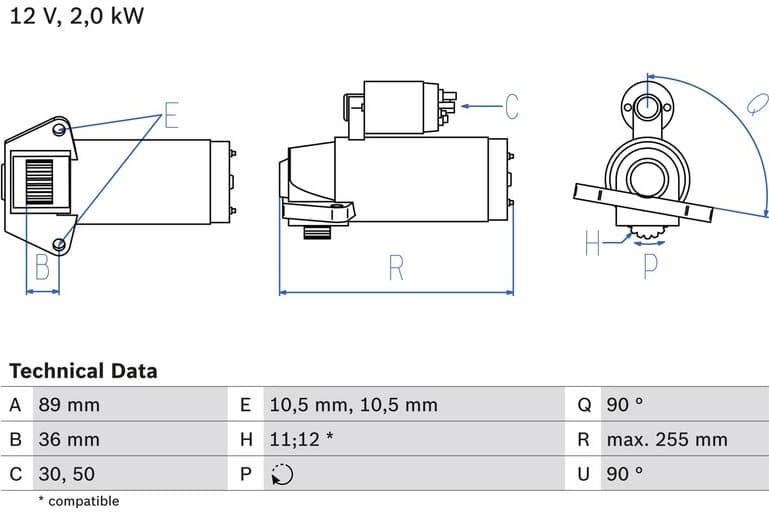 Starter 0986021810 - image 2