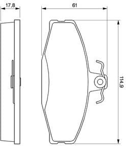 Brake Pad Set, disc brake 0986424373 - image 12