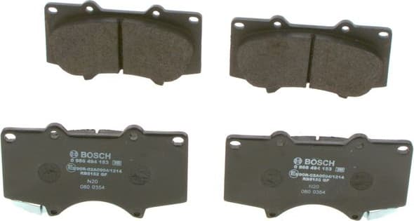 Brake Pad Set, disc brake 0986494153 - image 8