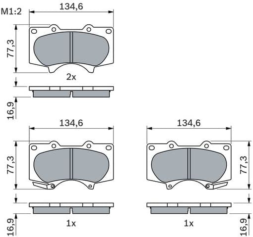 Brake Pad Set, disc brake 0986494153 - image 12