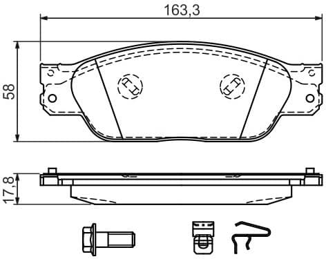 Brake Pad Set, disc brake 0986494141 - image 3