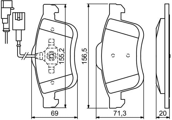 Brake Pad Set, disc brake 0986494453 - image 9