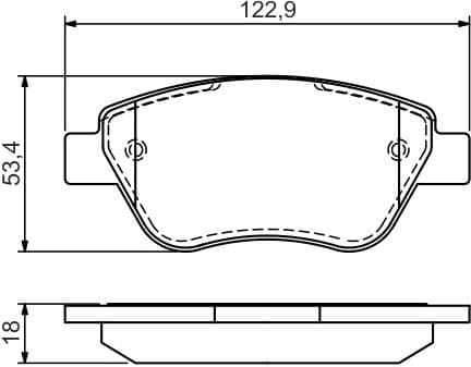 Brake Pad Set, disc brake 0986494132 - image 12