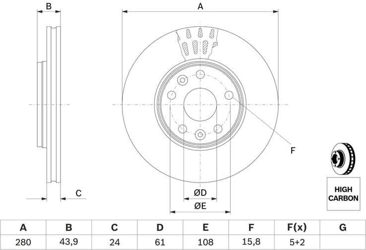 Brake Disc 0986479555 - image 7