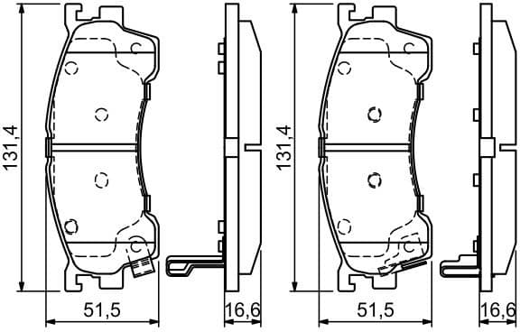 Brake Pad Set, disc brake 0986424694 - image 8