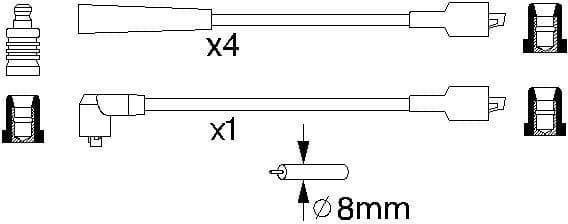 Ignition Cable Kit 0986356868 - image 10