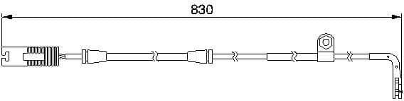 Warning Contact, brake pad wear 1987474958 - image 6