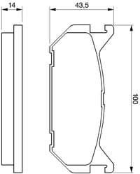 Brake Pad Set, disc brake 0986424266 - image 8