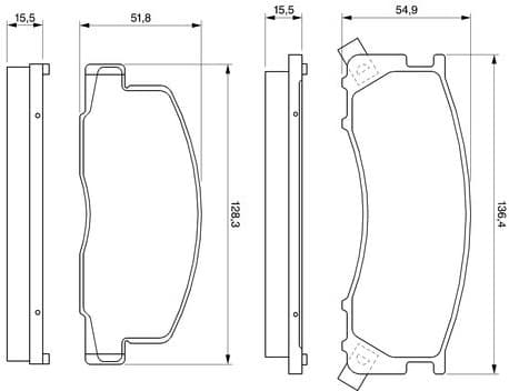 Brake Pad Set, disc brake 0986424183 - image 12