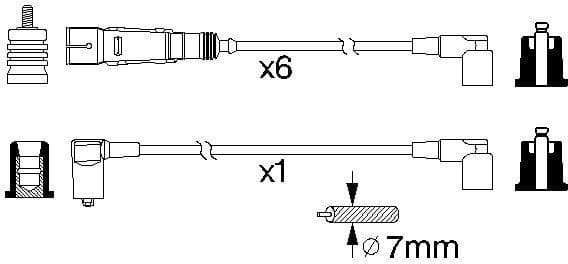 Ignition Cable Kit 0986356335 - image 8
