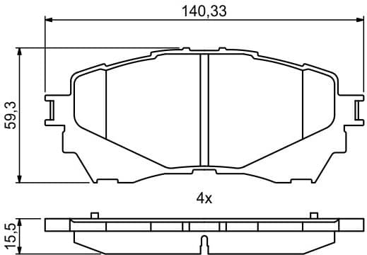 Brake Pad Set, disc brake 0986494793 - image 14