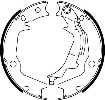 Brake Shoe Set, parking brake 0986487769 - image 7