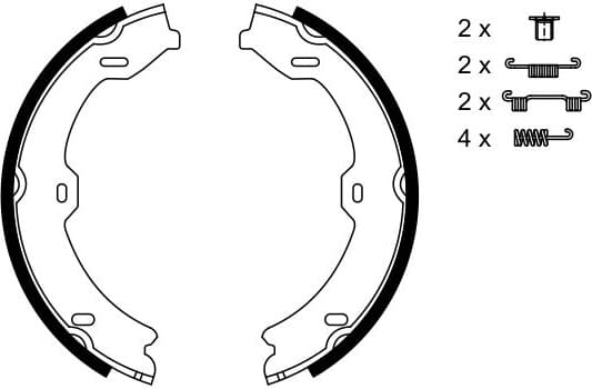 Brake Shoe Set, parking brake 0986487725 - image 7