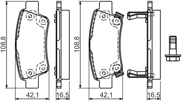 Brake Pad Set, disc brake 0986494329 - image 14