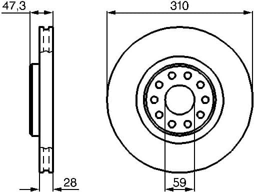 Brake Disc 0986478669 - image 3