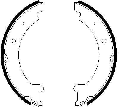 Brake Shoe Set, parking brake 0986487548 - image 6
