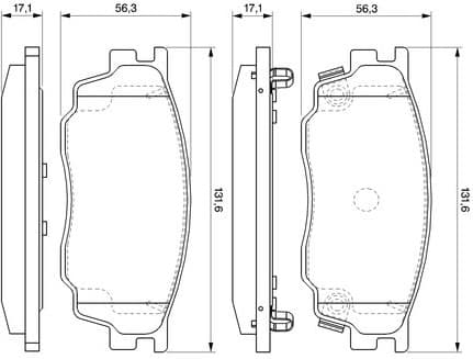 Brake Pad Set, disc brake 0986494078 - image 2