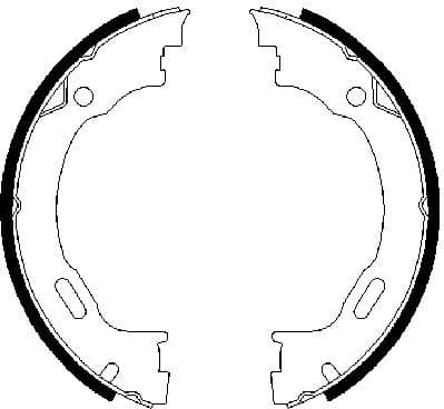 Brake Shoe Set, parking brake 0986487609 - image 6