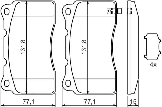 Brake Pad Set, disc brake 0986494395 - image 12
